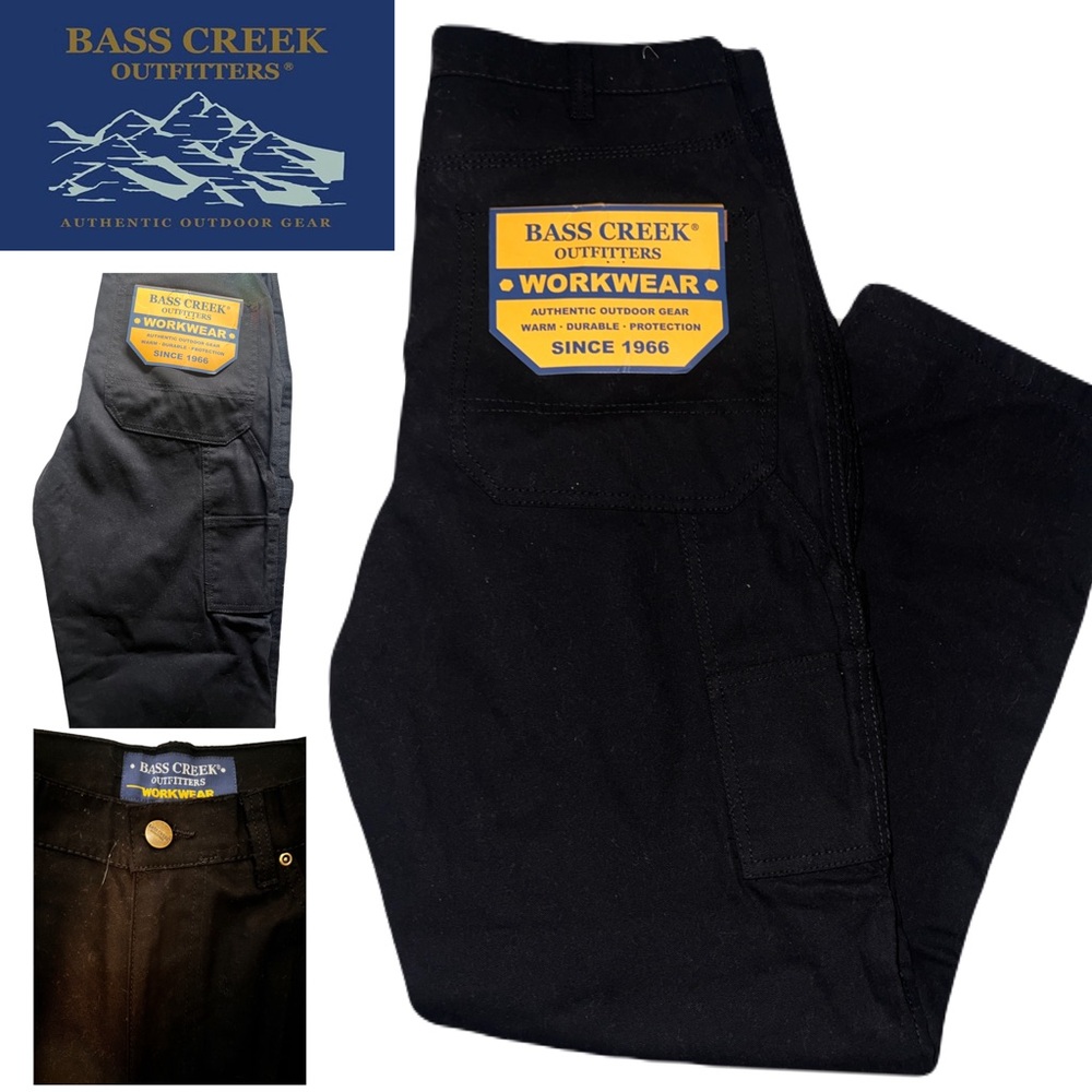 Bass Creek Outfitters Black Workwear Pants